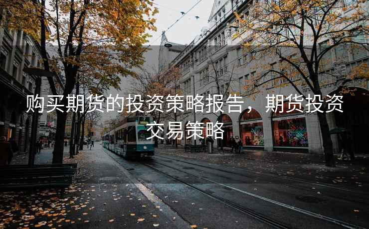 购买期货的投资策略报告,期货投资交易策略