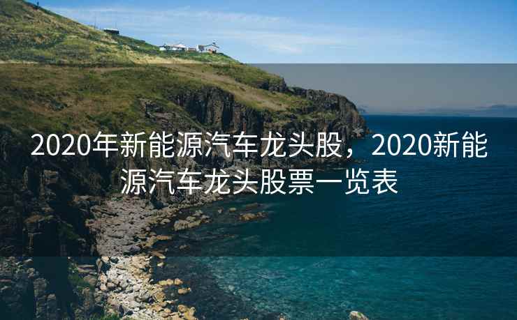 2020年新能源汽车龙头股,2020新能源汽车龙头股票一览表