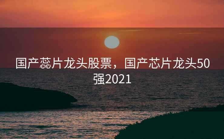 国产蕊片龙头股票，国产芯片龙头50强2021