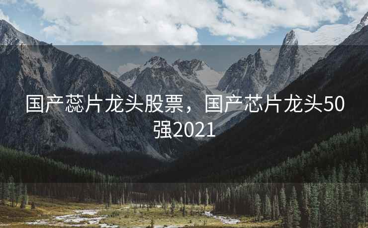 国产蕊片龙头股票，国产芯片龙头50强2021
